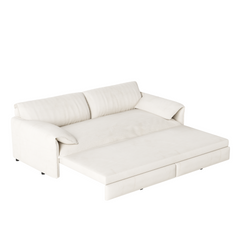 66' Queen Pull Out Sofa Bed, 3-in-1 Convertible Sleeper Sofa with Side Storage,Multi-Functional Velvet Loveseat Bed for Living Room,Bedroom(Old Sku:W1885S00043,New Sku:W1885S00186/W1885S00221)