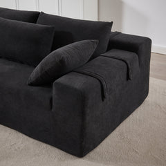 Modern Chenille Upholstered Sectional Sofa Couch Set,Modular 108' L Shaped Sectional Living Room Sofa Set With 6 Pillows,Free Combination Sofa Couch for Living Room,Bedroom(Left Chaise)W834P240009