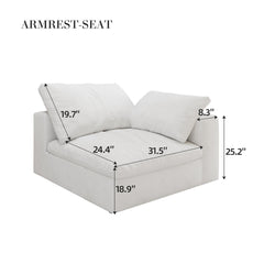 sofa seater with armrest