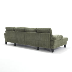 [VIDEO provided][New]U-Shaped Couch with Oversized Seat,4-Seat Sofa  with Double Chaise,Comfortable and spacious indoor furniture for Living Room,Apartment