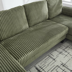 [VIDEO provided][New]U-Shaped Couch with Oversized Seat,4-Seat Sofa  with Double Chaise,Comfortable and spacious indoor furniture for Living Room,Apartment