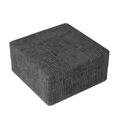 Modern Minimalist L Shape Modular Sectional Sofa, Sleeper Corduroy Couch, Comfy Space-Efficient Design, Grey