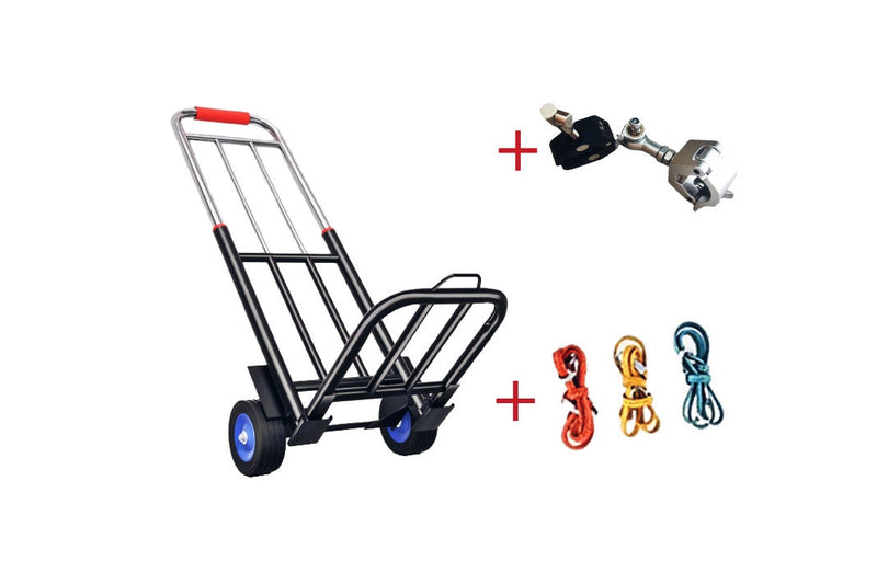 Beecool Bikes Heavy-Duty 165 Pound (lb) Capacity Aluminum Folding Hand Truck (Ebike Linkage Included) BC-Hand Truck