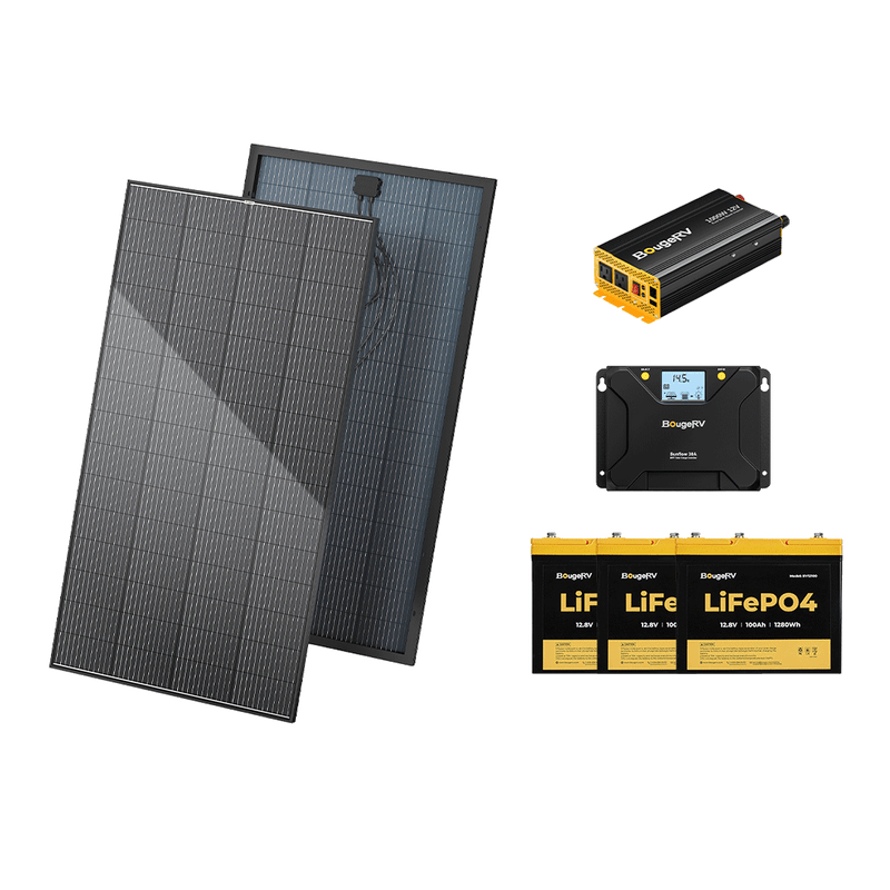 BougeRV 12V 600W High Watt Rigid Solar System Kit TH-ISE239-2