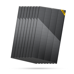 BougeRV Bifacial 600 Watts 12BB 12V/24V Rigid Solar Panel