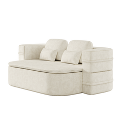 75''2-in-1 Foldable Sofa,Convertible Sleeper Foam Sofa Bed with Multi Functional Blanket, Chenille Floor folding sofa bed,  Floor Sofa Lounge Sofa for Living Room Bedroom Lounge Studio