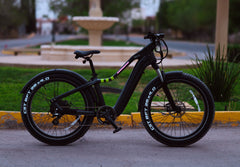26' Step Over Electric Mountain Bike - Black