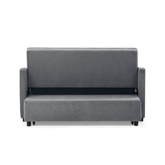 Loveseats Sofa Bed with Pull-out Bed,Adjsutable Back and Two Arm Pocket,TypeC and USB Charging with Copper nail,Grey (47'x53'x31')