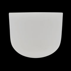 Rare Earth Gallery 8" Frosted Quartz Sound Bowl - A Note - Aligns Third-Eye Chakra ULA001-MXX