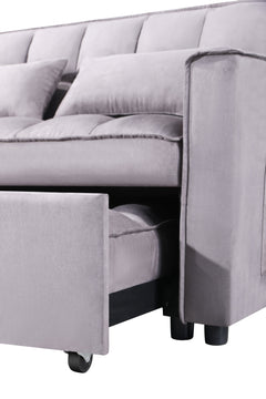 Pull Out Couch Bed-3 in 1 Convertible Sofa Bed, Upgraded wear-resistant suede fabric  Sleeper Chair Bed, Lounge Sleeper Sofa with Pullout Sofabed for Small Space Apartment Bedroom Living Room