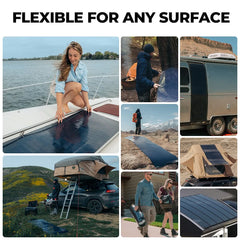 BougeRV 12V 200 Watt CIGS Flexible Solar System Kit (Pre-Punched Holes Version) TT-ISE154
