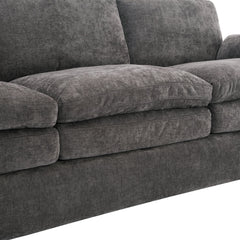 68.1' Cozy Upholstered Loveseat Sofa with Double Cushion Design, Grey Chenille