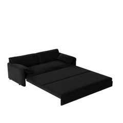 66' Queen Pull Out Sofa Bed, 3-in-1 Convertible Sleeper Sofa with Side Storage,Multi-Functional Velvet Loveseat Bed for Living Room,Bedroom,Apartment,Office.(Old Sku:W1885P214784;New Sku:W1885S00222)