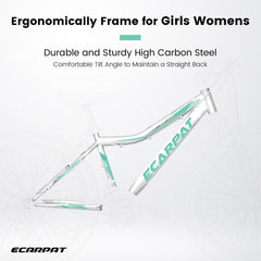 A26208 Ecarpat 26  Inch Mountain Bike, 21-Speed V-Brake, Front Suspension,  Carbon Steel Frame Mountain Bike For  Teenagers Girls Women Bicycles W2563P180664