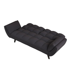 74 'black sofa Soft two armrests throw pillow pillow comfortable fit apartment bedroom small space