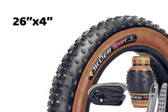 Beecool Bikes Foldable Ebike Fat Tire (Inner Tube & Outer Cover Included)
