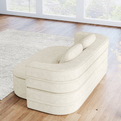 75''2-in-1 Foldable Sofa,Convertible Sleeper Foam Sofa Bed with Multi Functional Blanket, Chenille Floor folding sofa bed,  Floor Sofa Lounge Sofa for Living Room Bedroom Lounge Studio