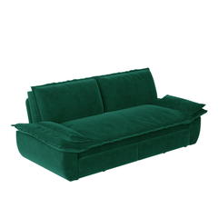 73.2' Queen Pull Out Sofa Bed,3-in-1 Convertible Sleeper Sofa,Multi-Functional Velvet Loveseat Bed,Green(New Sku:W1885S00198/W1885S00231)