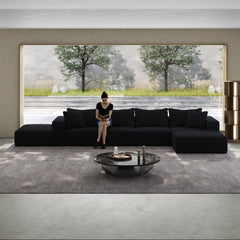 Oversized sponge cloud sofa,Modern Upholstered Sectional Sofa Couch Set,Modular 162' L Shaped Sectional Living Room Sofa Set With 6 Pillows,Free Combination Sofa Couch for Living Room,Bedroom