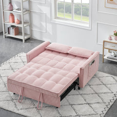 Folding sofa bed with adjustable back access to sofa recliner single bed Adult Modern chair bed ,pink