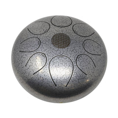 Rare Earth Gallery 25cm Pentatonic Steel Singing Drum -Silver W04d-NN