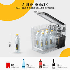 BougeRV 12V 42 Quart (40L) Portable Fridge & 42 Quart Insulated Protective Cover A3001-00701+A3001-01804
