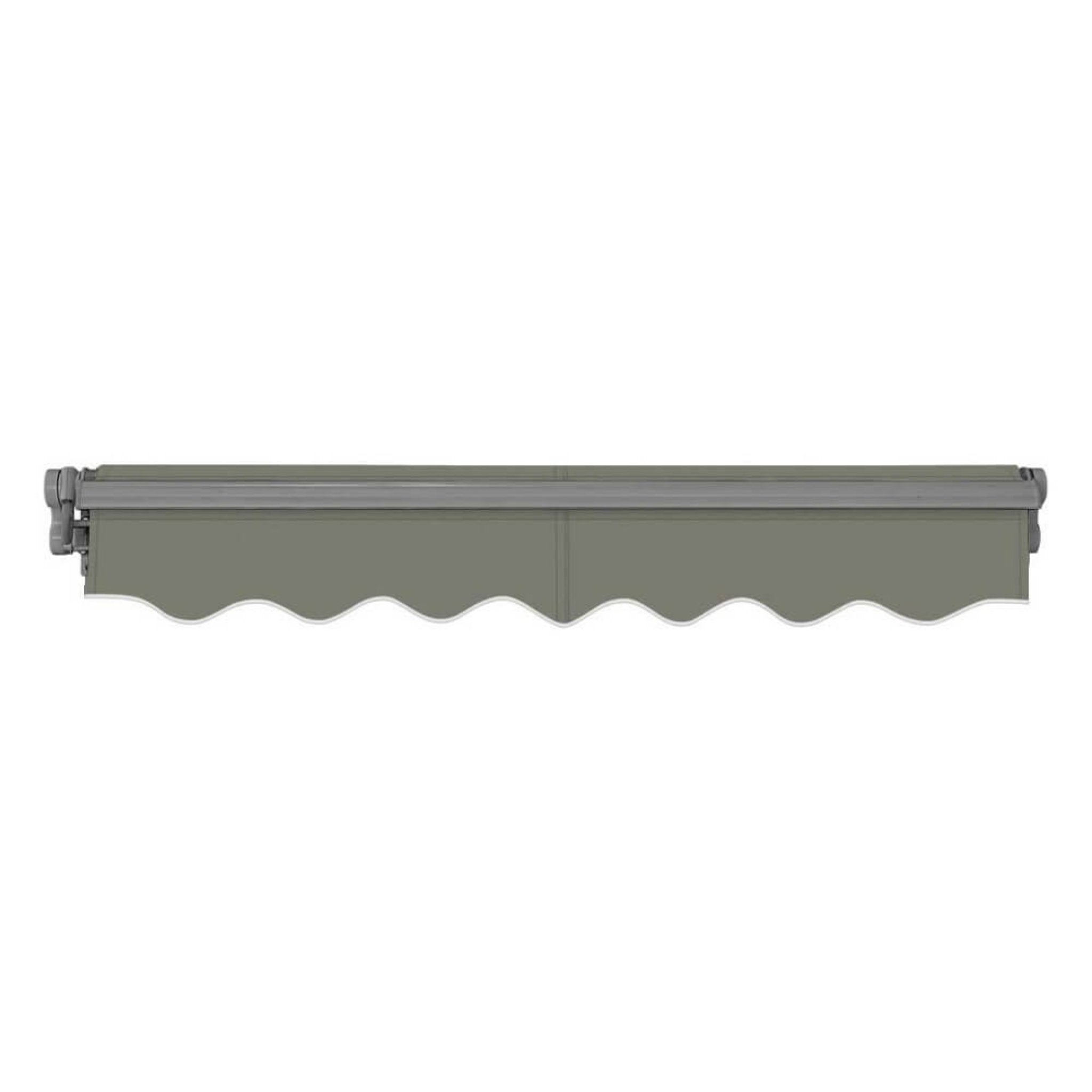 Advaning SG Series Manual Retractable Fully Assembled Sun Shade Canopy Awning, Gray (MA1210-MA1410) (SAK53186)