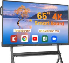 REHISK COOLHOOD 65" 4K Smart Whiteboard (Touchscreen, Android 13, Wireless Sharing, App Ecosystem) LT65D8