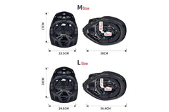 Beecool Bikes Full Face Mountain Bike Helmet for Men & Women With Goggles