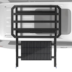 BougeRV Modular Roof Rack Platform with Slidable Solar Panel Bracket R0206-00024-BK