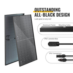 BougeRV 12V 800W High Watt Rigid Solar System Kit TH-ISE240-2