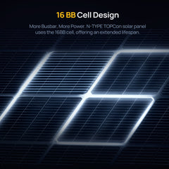BougeRV 24V N-Type 100 Watt 16BB Bifacial Solar Panel (Refurbished) ISE236-SEC