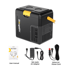 BougeRV CRH 19QT 12V Portable Car Fridge with 173Wh Battery RB008-CRH18+E0404-17308