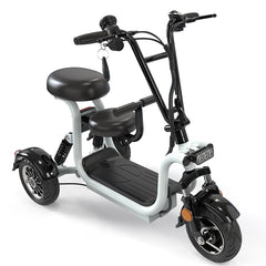 Scoot Motion CC3 Design Mini Electric Scooter - 3 Wheels, 400/800W Power, Elegance and Mobility