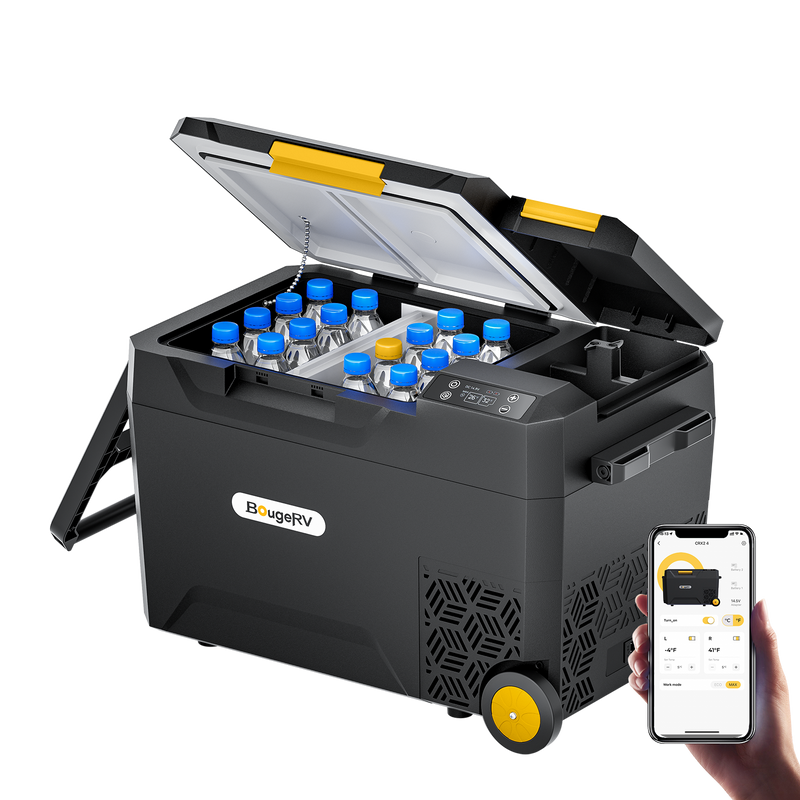 BougeRV CRX2 31QT Battery Powered Insulated Dual-Zone Portable Fridge E0401-03021