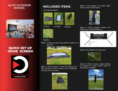 Elite Outdoor Movies 10' Home Outdoor Cinema System