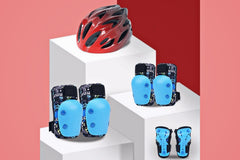 Beecool Bikes Safety Cycling Protective Gear Set: Helmet + Knee Pads (Included)