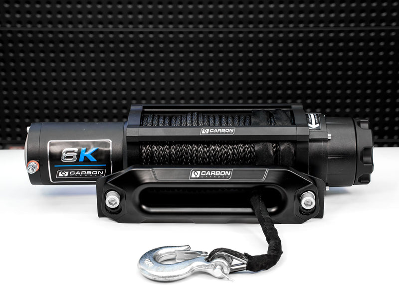 Carbon Offroad USA Carbon Offroad Long Drum 6000lb ATV/Small 4X4 Winch CW-XD6L