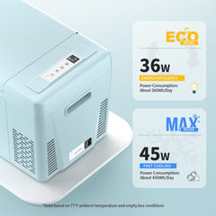 BougeRV 12V 23 Quart Colorful Mint Green Portable Fridge