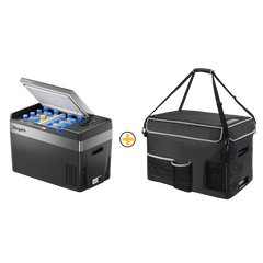 BougeRV 12V 30 Quart (28L) Portable Car Fridge Black