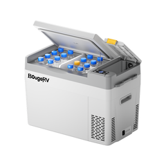 BougeRV CRPRO30 30 Quart 12V Portable Car Fridge Freezer White