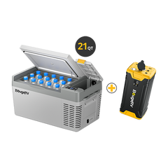 BougeRV CRPRO20 21 Quart Car Fridge With 220Wh Power Station E0401-02003+ISE248