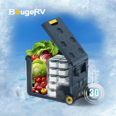 BougeRV ASPEN 50 PRO 53QT Dual Zone 12V Portable Refrigerator E0401-05105