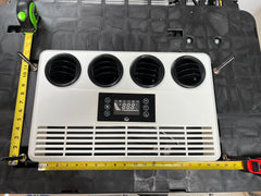 Full Battery 12V Roof Mounted Air Conditioner runs off solar or battery for RV, Camper and Shed