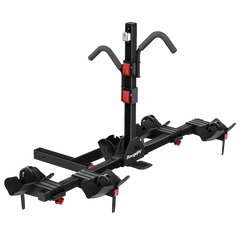 BougeRV Lockable Hitch Mount Bike Rack Platform 2-Bike Carrier IRK016