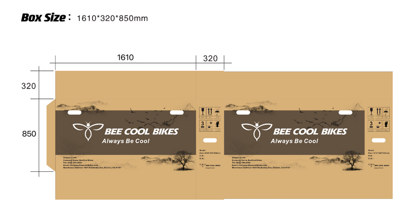Beecool Bikes Ebike Packing Box
