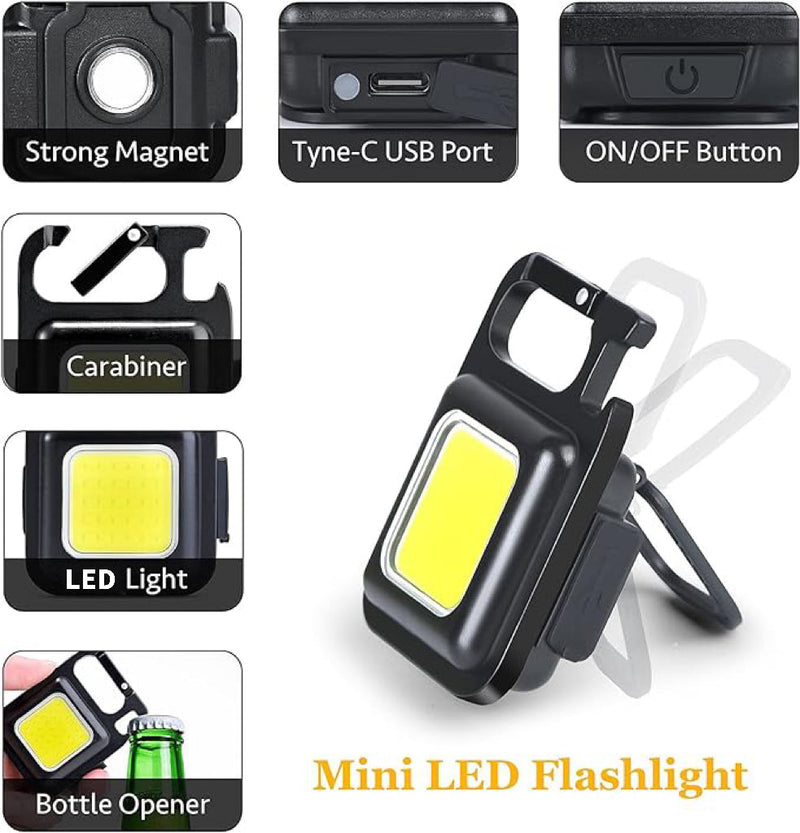 Beecool Bikes Rechargeable Keychain Flashlights BC-Flashlight