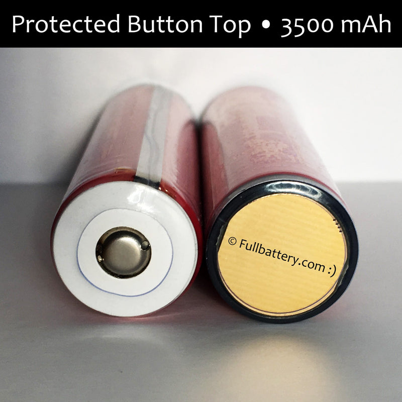Full Battery NCR18650GA Protected Button Top 18650 lithium cell; 5A, 3500 mAh NCR18650GA-PU