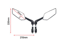 Beecool Bikes Adjustable Safety Bicycle Rear View Mirrors (1 Pair) BC-Mirrors