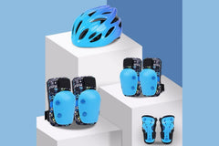 Beecool Bikes Safety Cycling Protective Gear Set: Helmet + Knee Pads (Included)